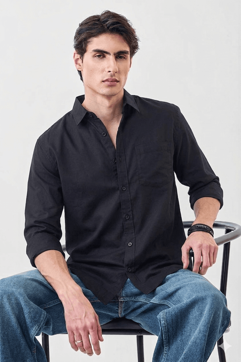 Long-Sleeve Button-Down Shirt